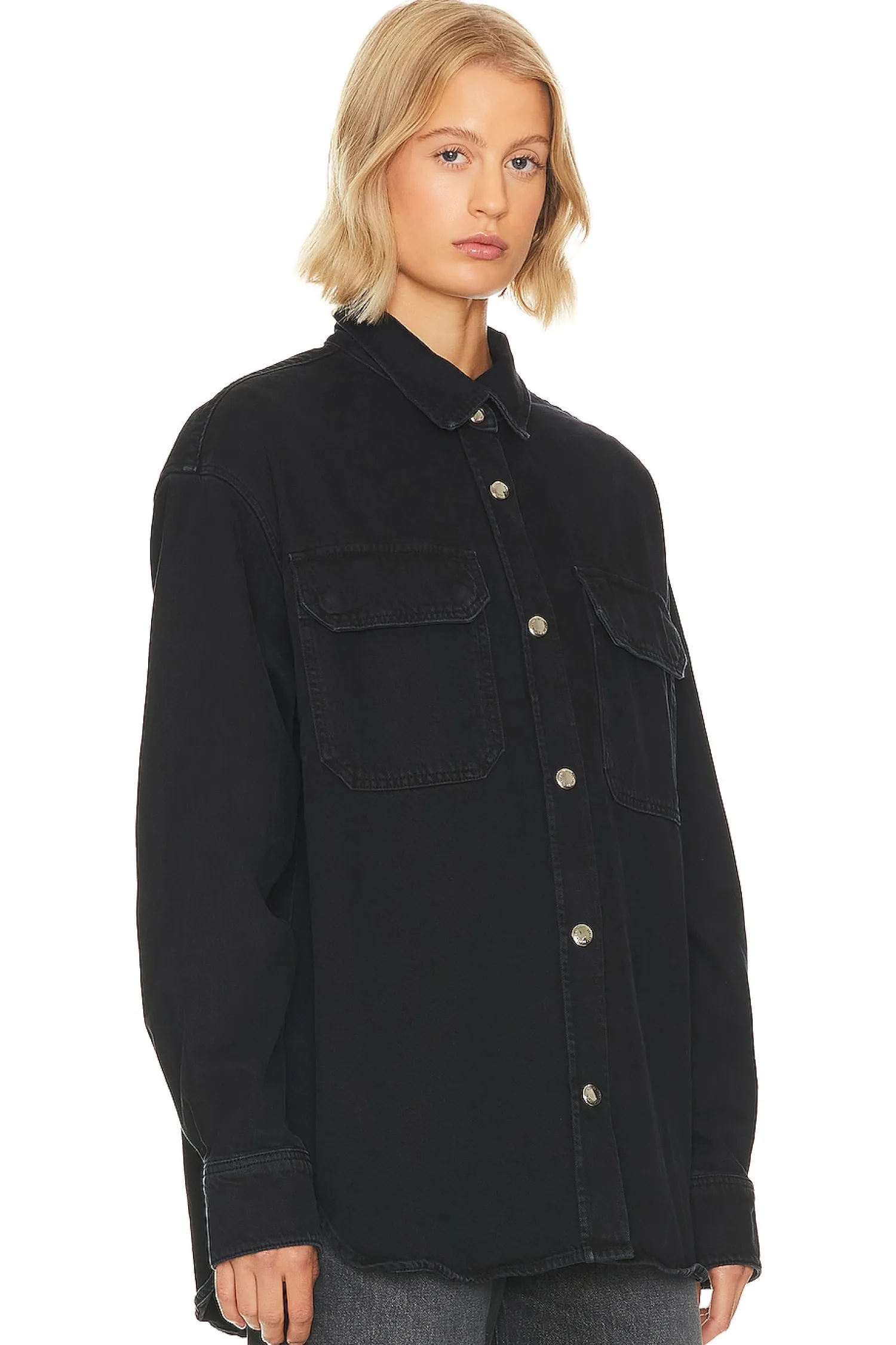Women AGOLDE Jackets & Coats>Camryn Upsized Denim Shirt