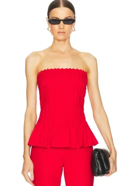Women SELMACILEK Matching Sets>Canvas Stitch-detailed Bustier