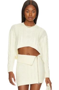 Women Camila Coelho Matching Sets>Carmen Cropped Cable Crew