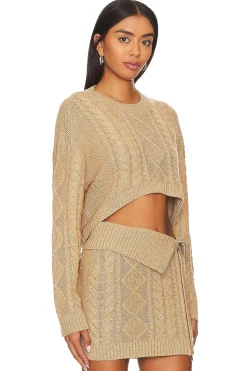 Women Camila Coelho Matching Sets>Carmen Cropped Cable Crew