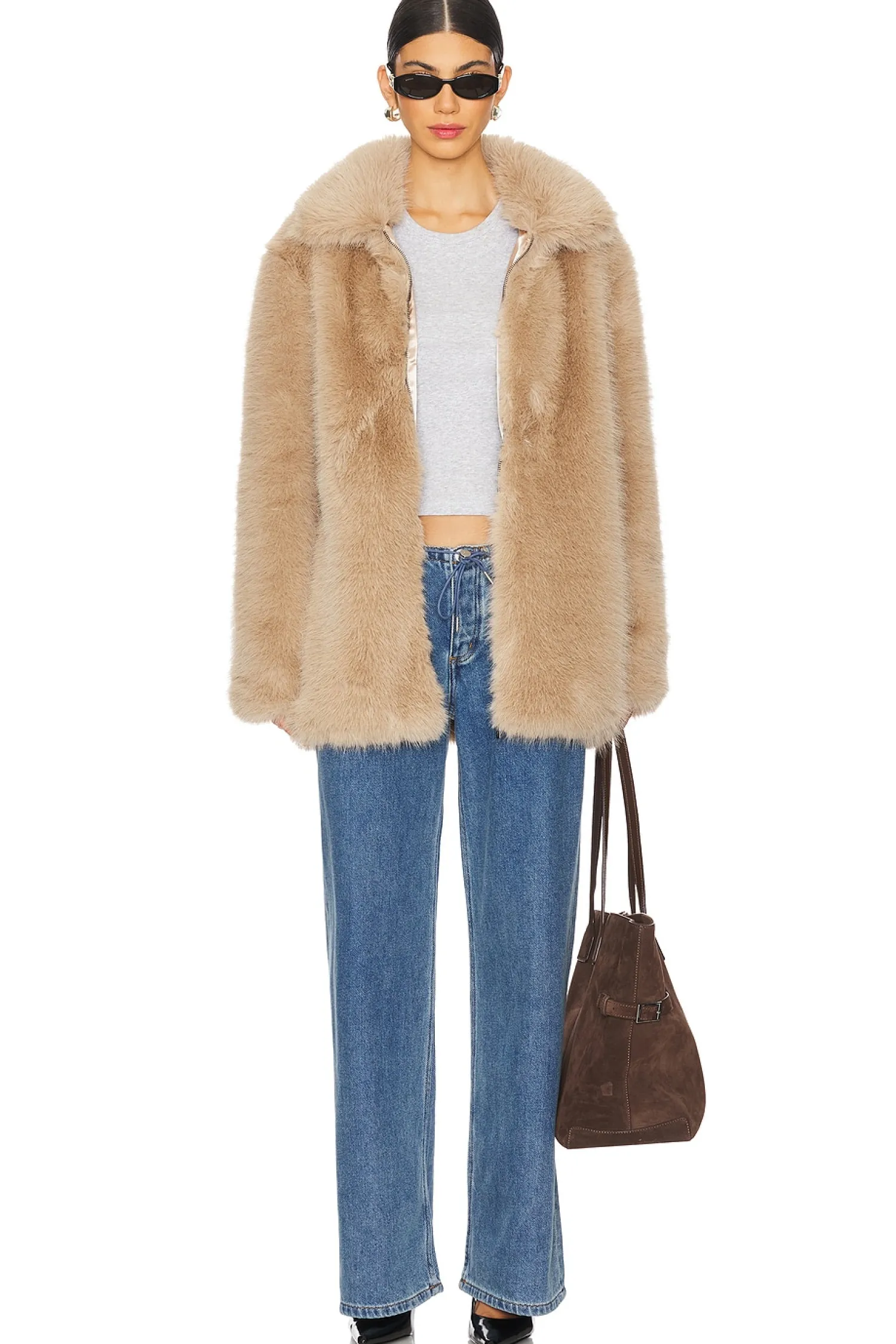 Women Sanctuary Jackets & Coats>Carmen Faux Fur Coat