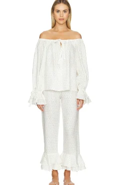 Women Sleeper Lingerie & Sleepwear|Jumpsuits>Cha-Cha Linen Lounge Set