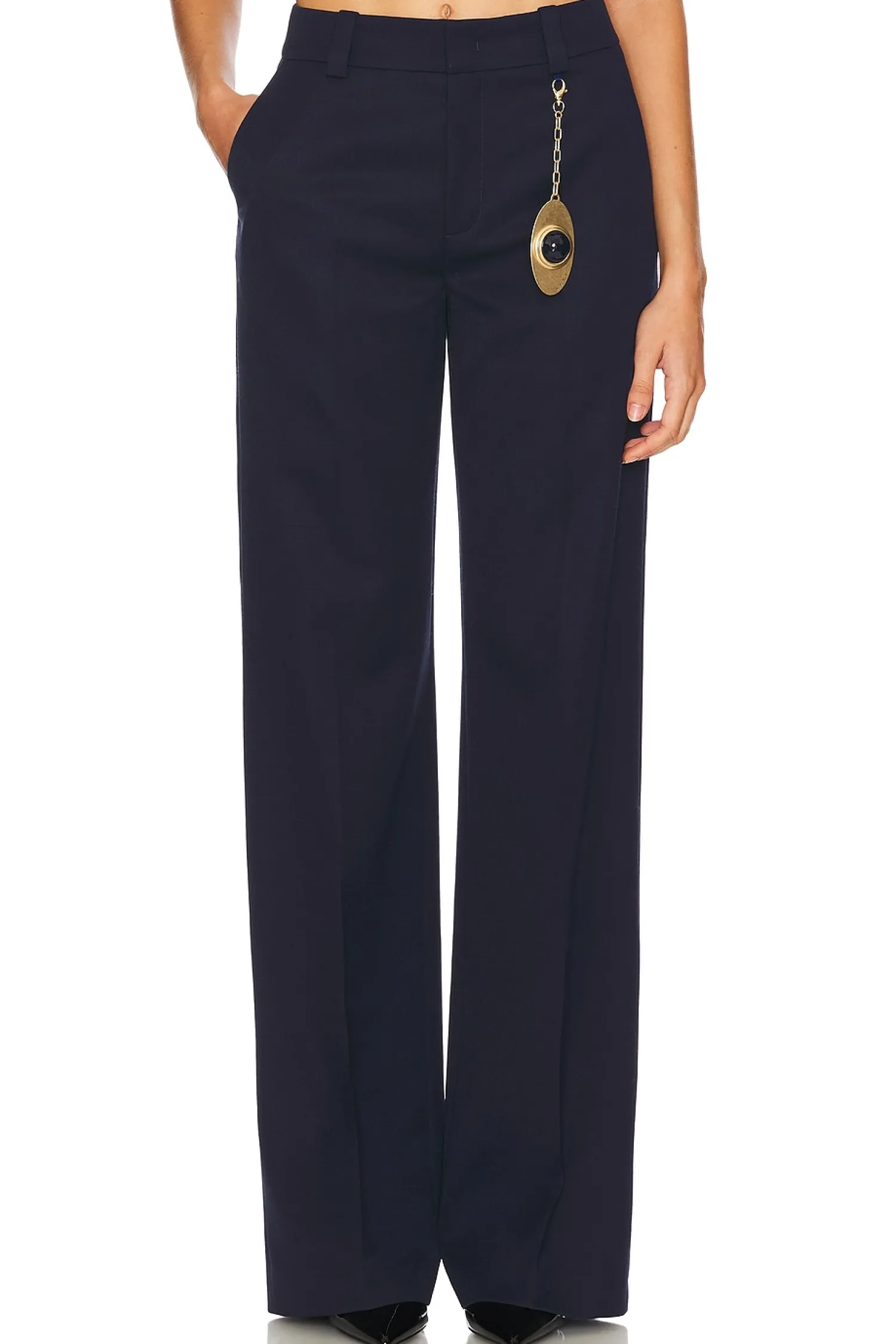 Women AREA Matching Sets>Chain Plate Straight Leg Trouser