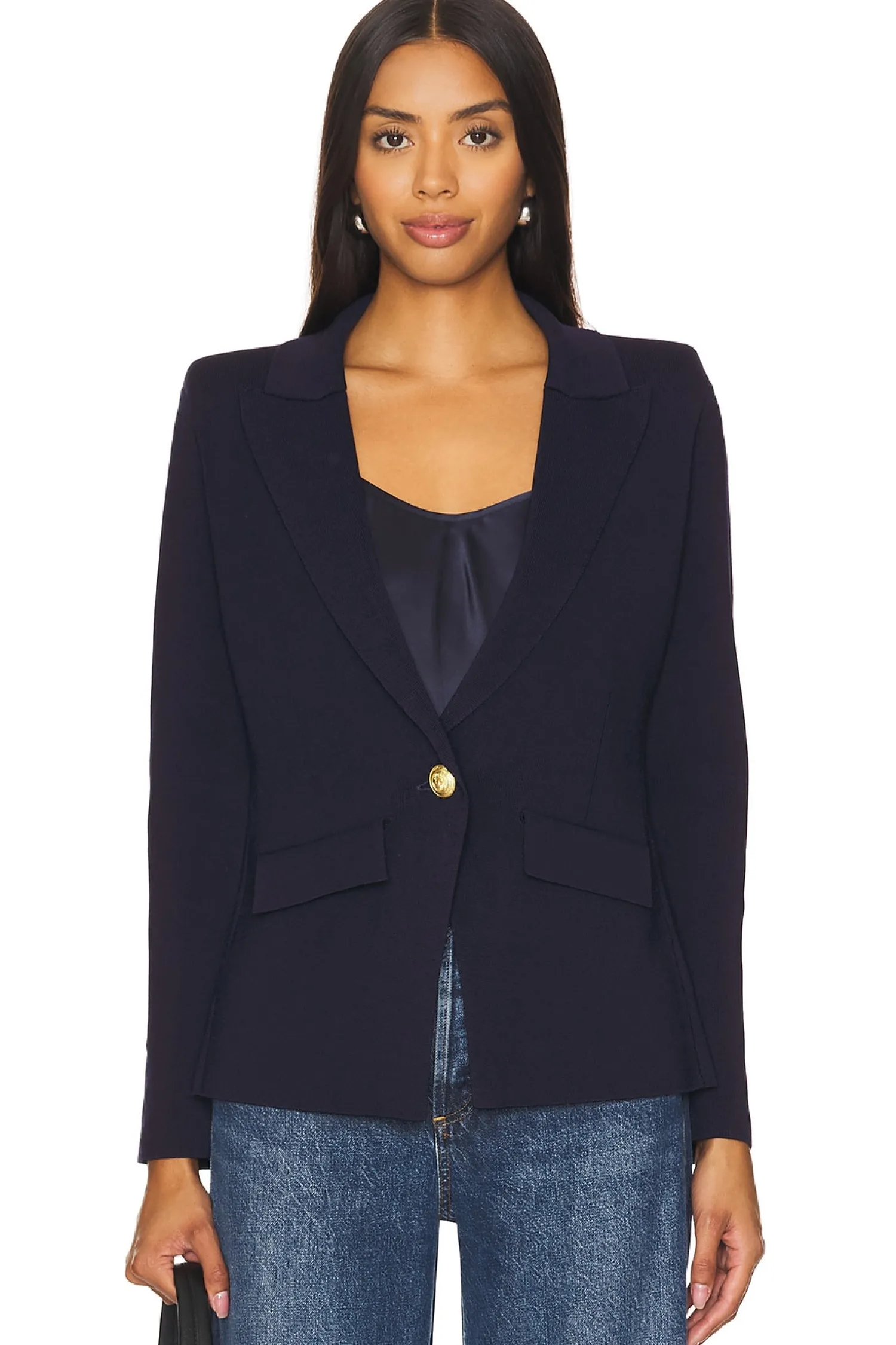Women L'AGENCE Jackets & Coats>Chamberlain Knit Blazer