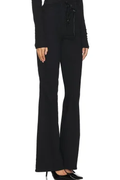 Women L'AGENCE Pants>Charis High Rise Front Lace Up Flare Pant