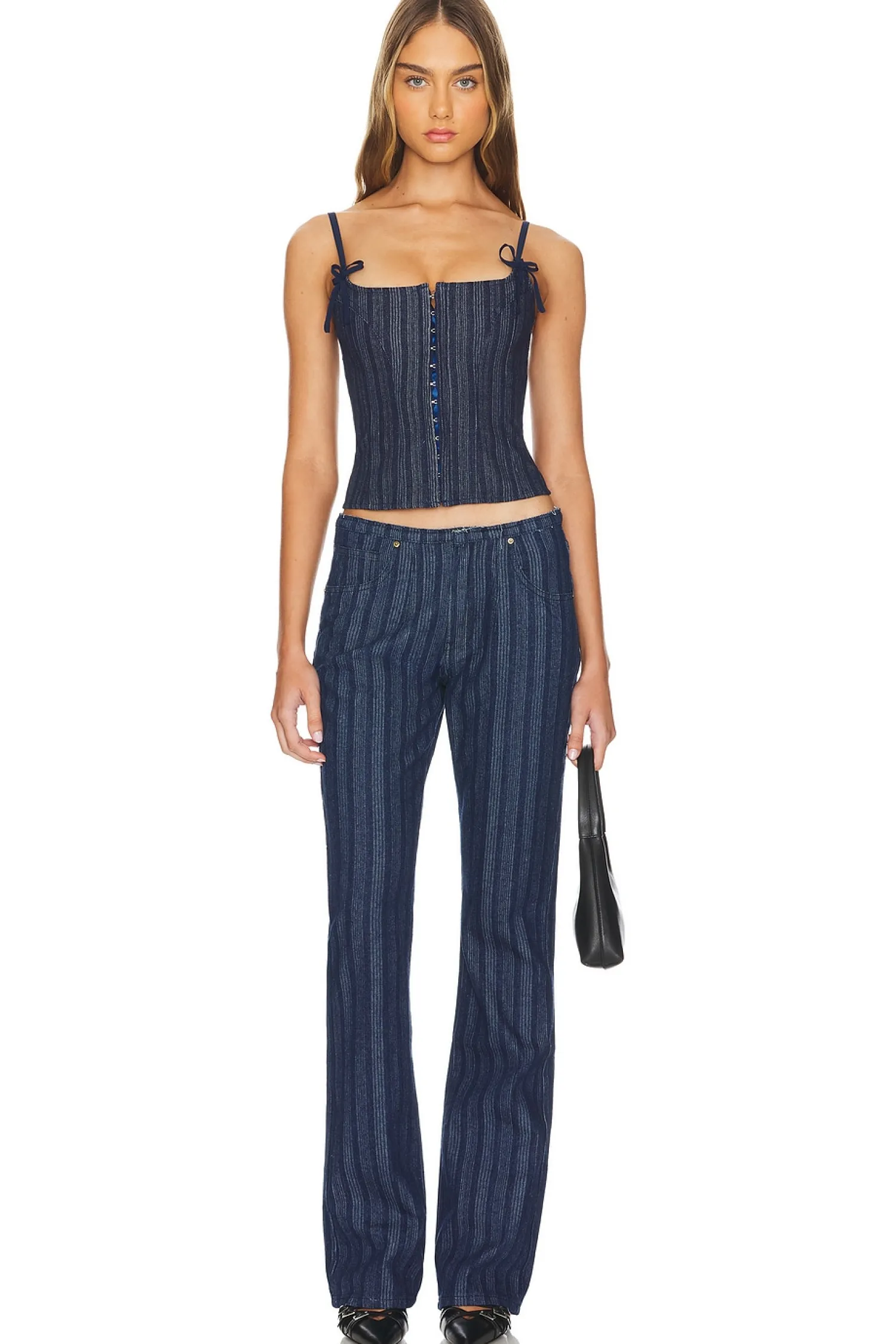 Women LIONESS Matching Sets>Charismatic Denim Corset