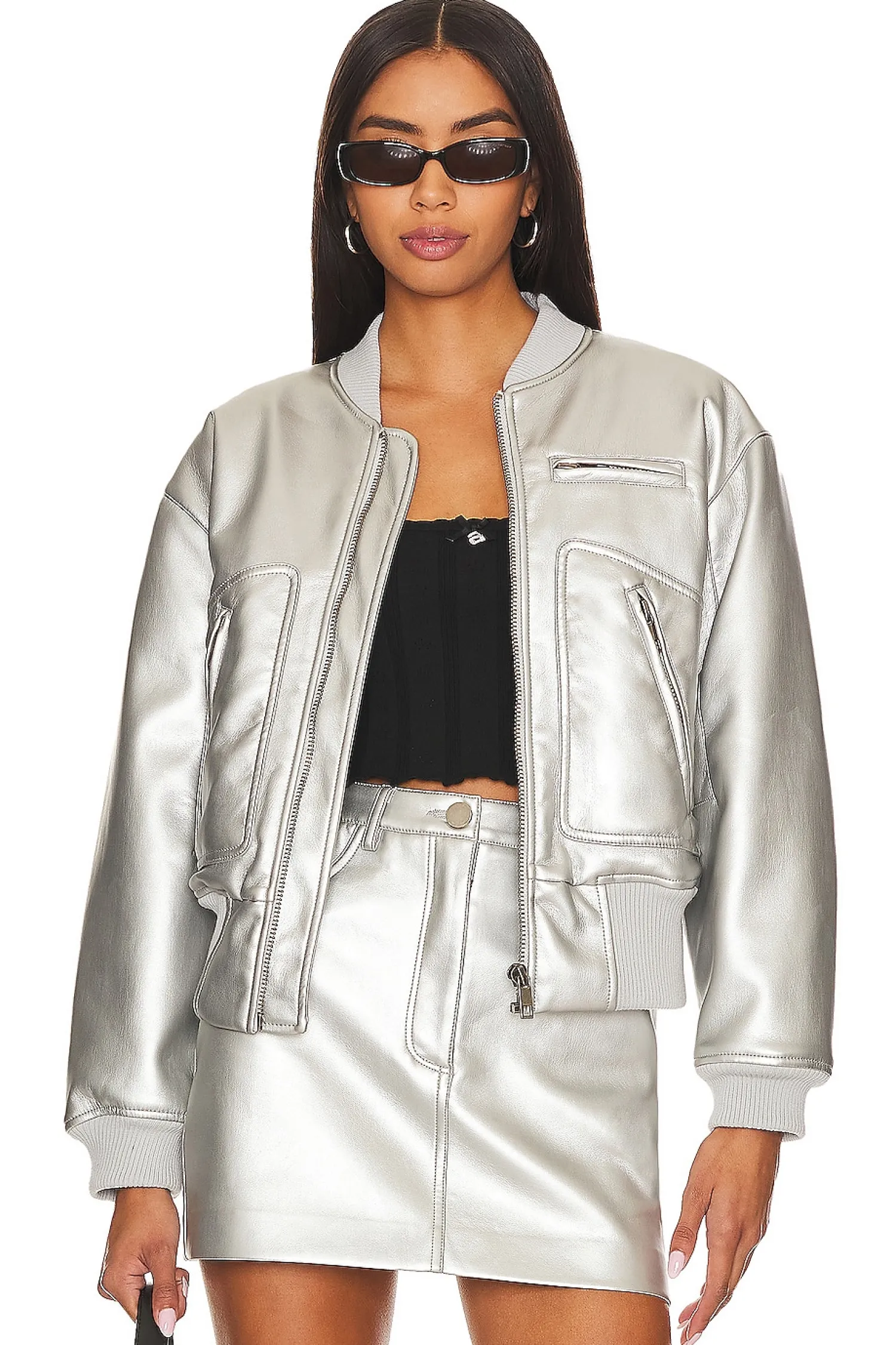 Women Apparis Jackets & Coats>Chaz Metallic Jacket