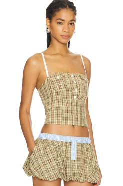 Women Jaded London Matching Sets>Checked Shirt Corset