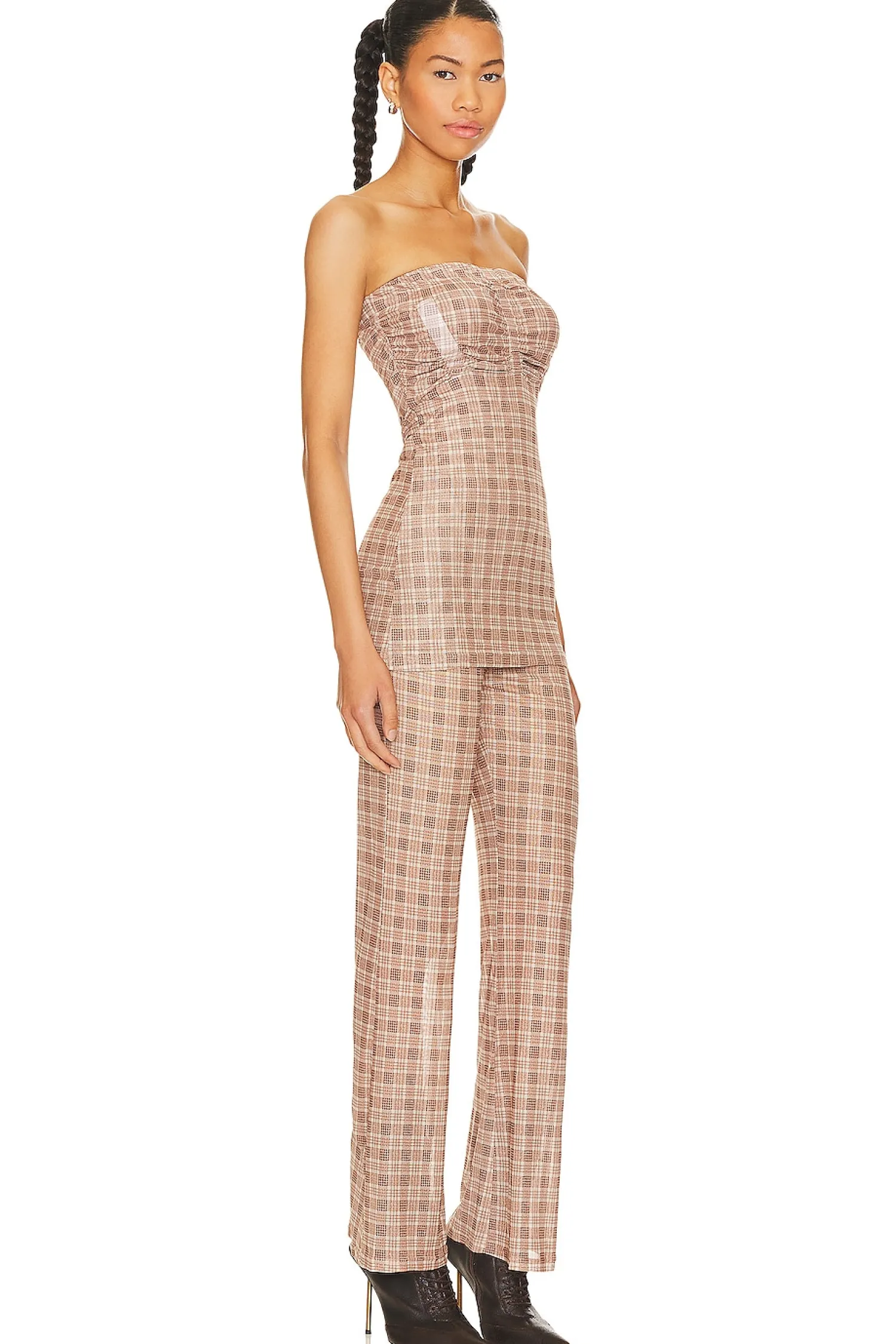 Women superdown Jumpsuits>Checkered Set