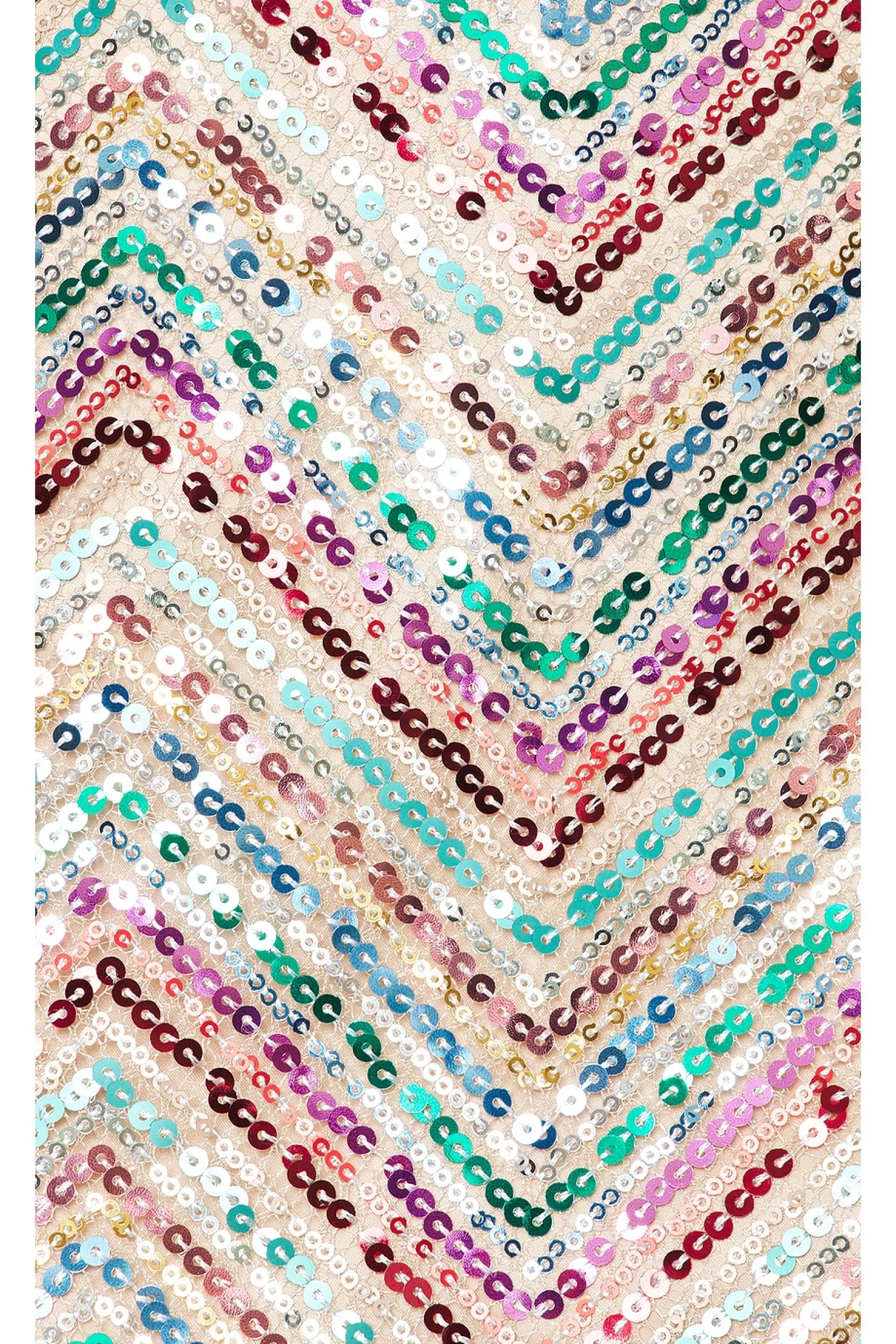 Women MILLY Matching Sets>Chevron Sequins Strapless Top