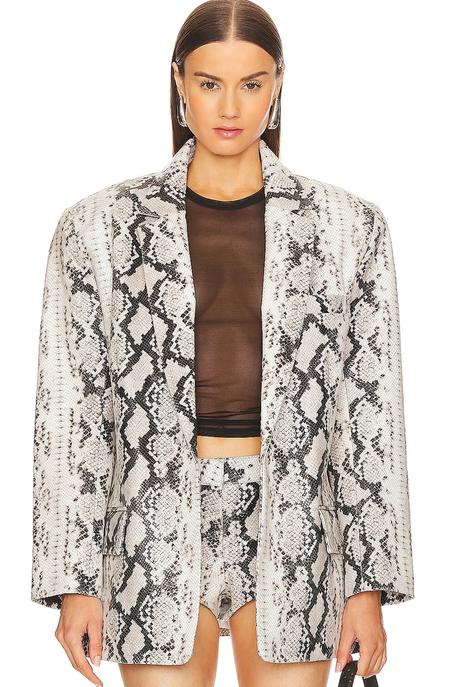 Women retrofete Jackets & Coats>Chloe Leather Blazer