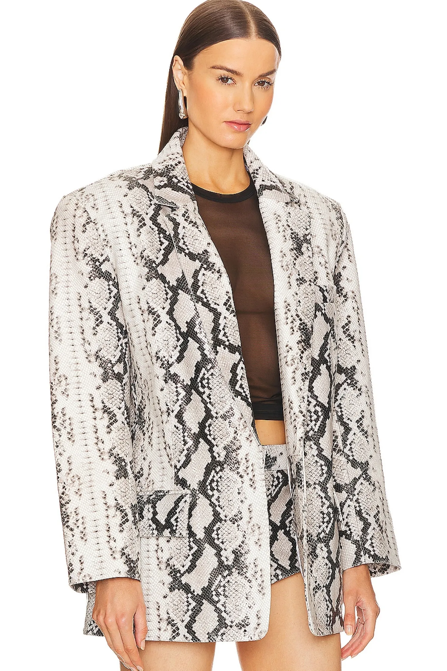 Women retrofete Jackets & Coats>Chloe Leather Blazer