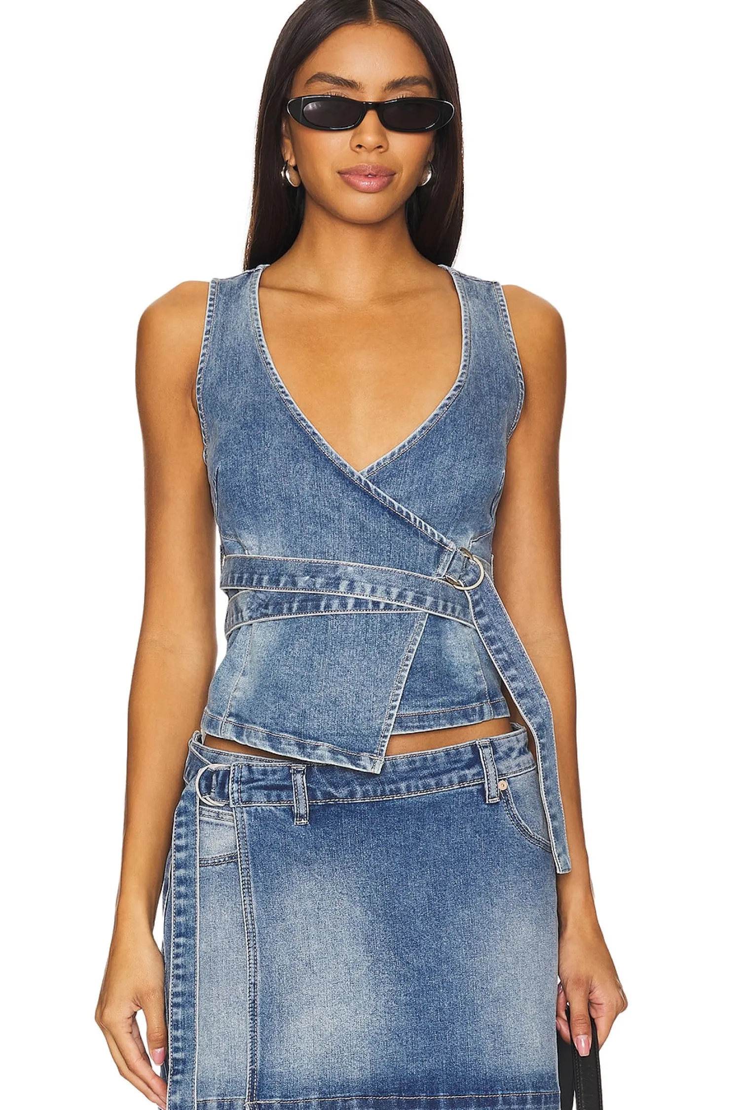 Women Abrand Matching Sets>City Wrap Top