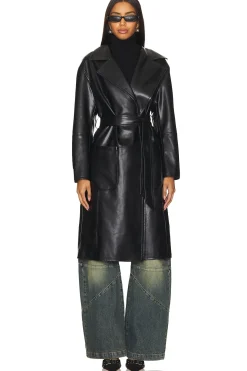 Women ALL THE WAYS Jackets & Coats>Claire Faux Leather Trench