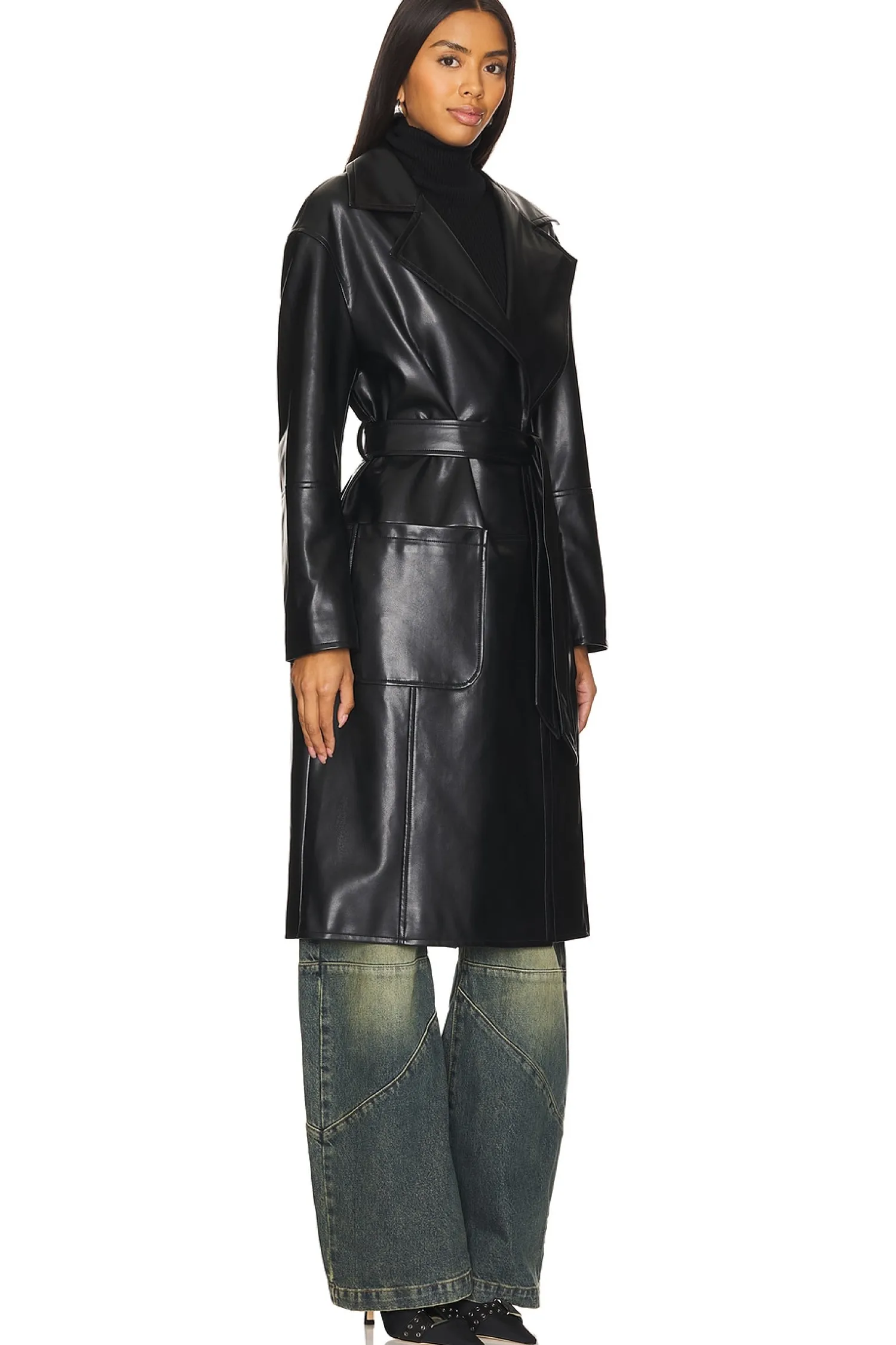 Women ALL THE WAYS Jackets & Coats>Claire Faux Leather Trench