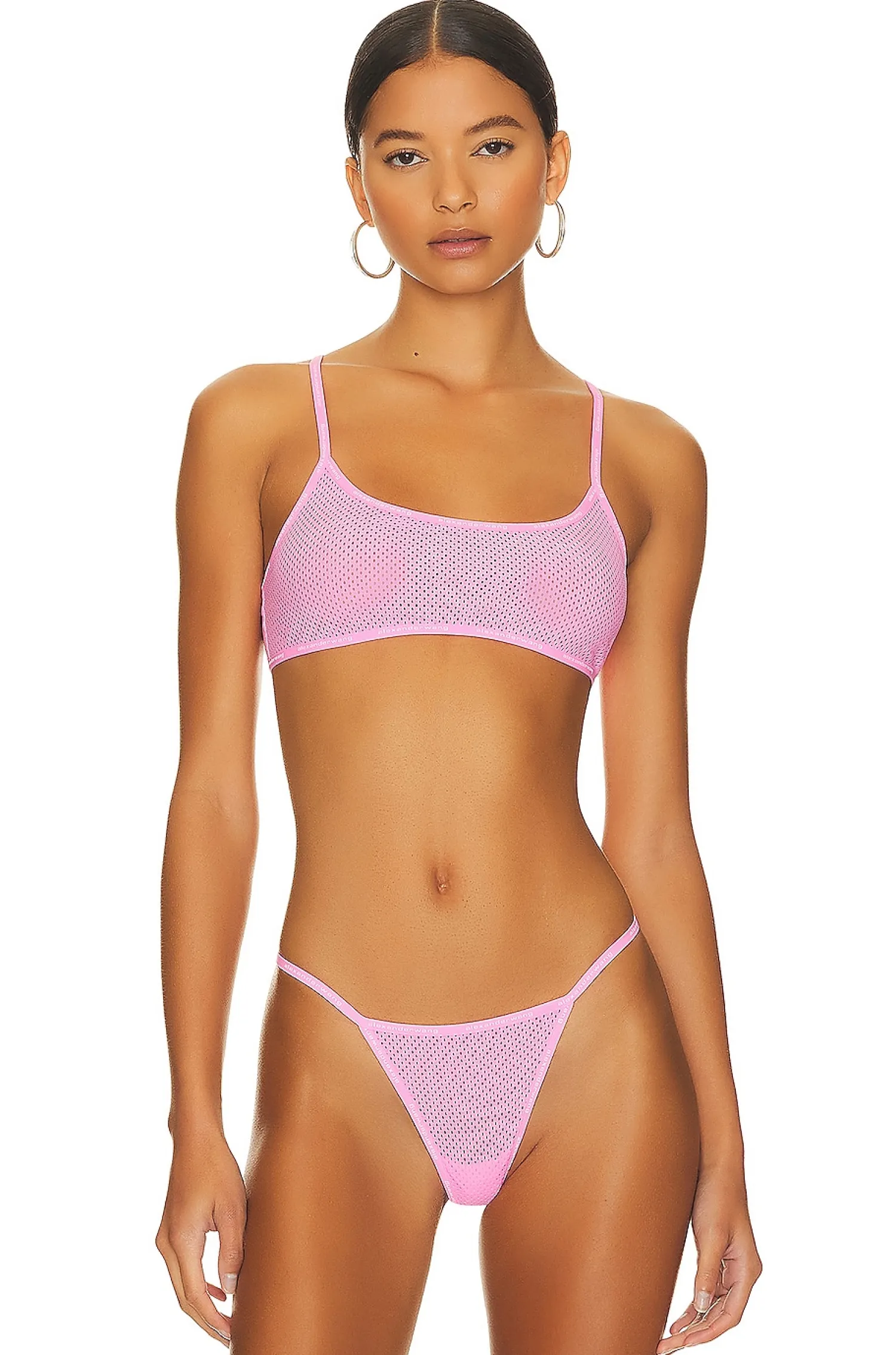 Women Alexander Wang Lingerie & Sleepwear>Classic Bandeau Bra With Logo Elastic Binding