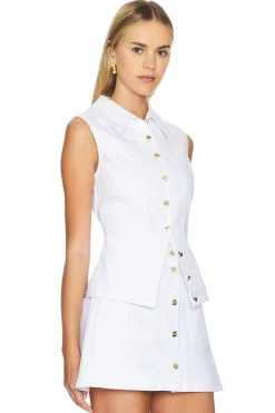 Women MATTHEW BRUCH Jackets & Coats>Collared Button Down Vest