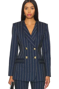 Women Smythe Jackets & Coats>Collarless Db Blazer