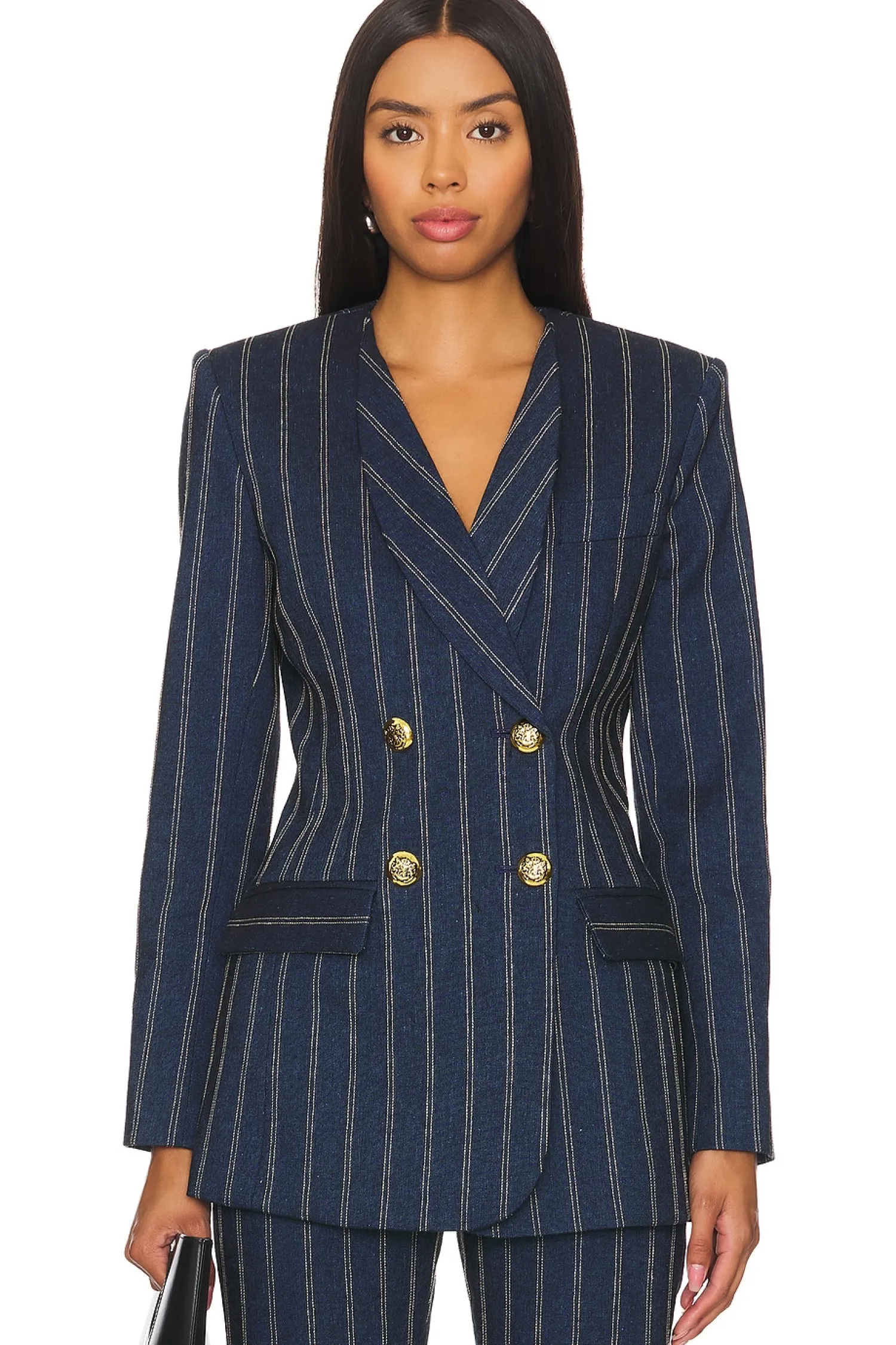 Women Smythe Jackets & Coats>Collarless Db Blazer