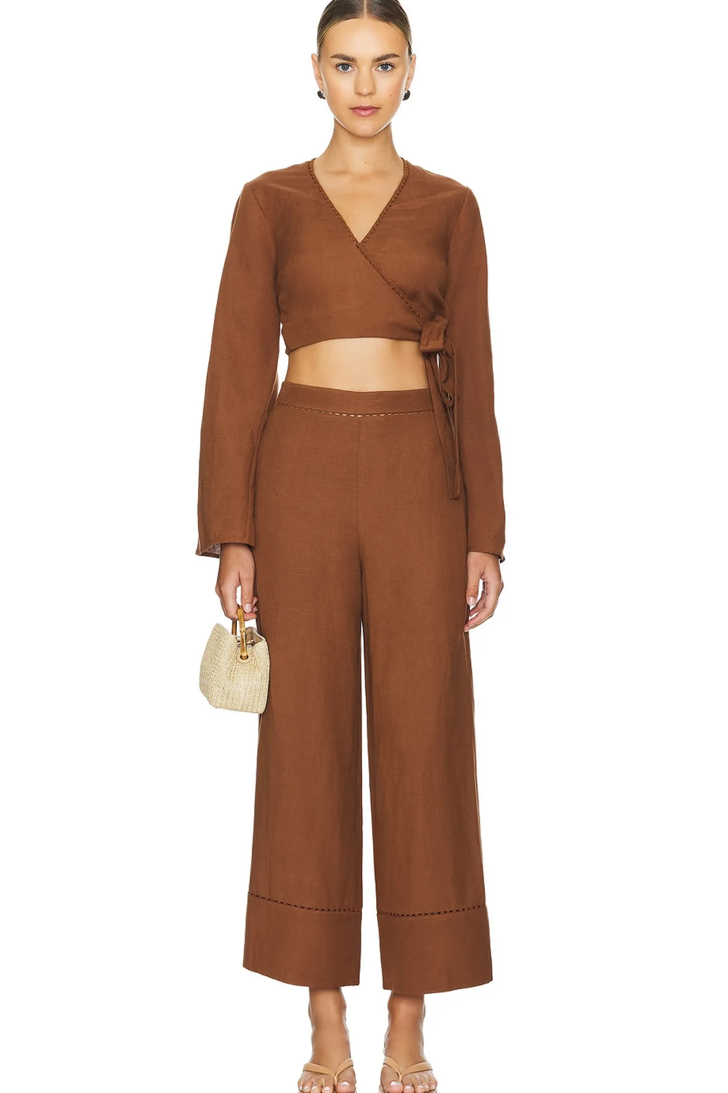 Women SIMKHAI Pants>Colley Cropped Straight Leg Pant