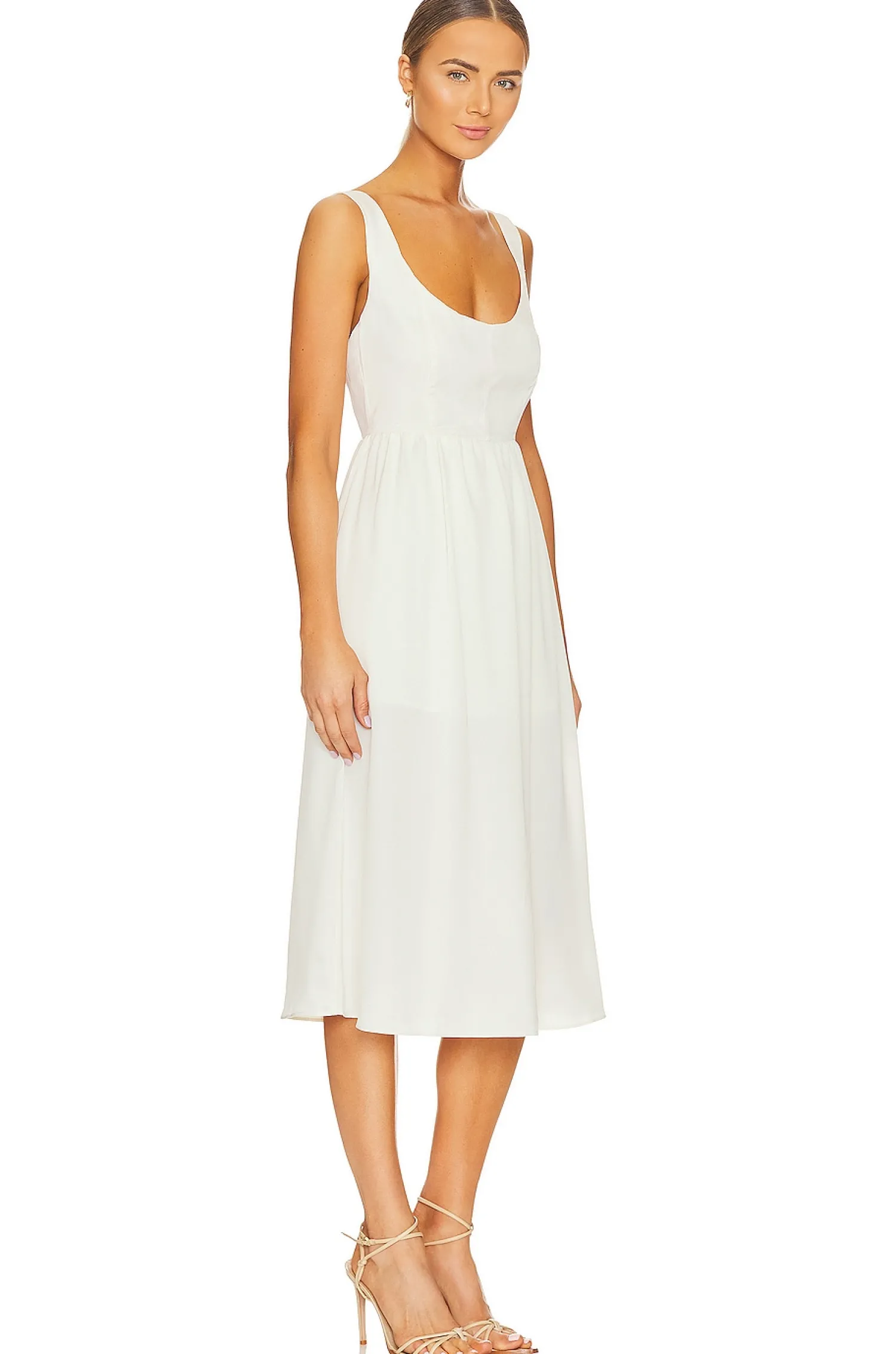 Women WeWoreWhat Dresses>Corset Midi Dress