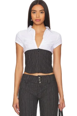Women Jaded London Matching Sets>Corset Shirt