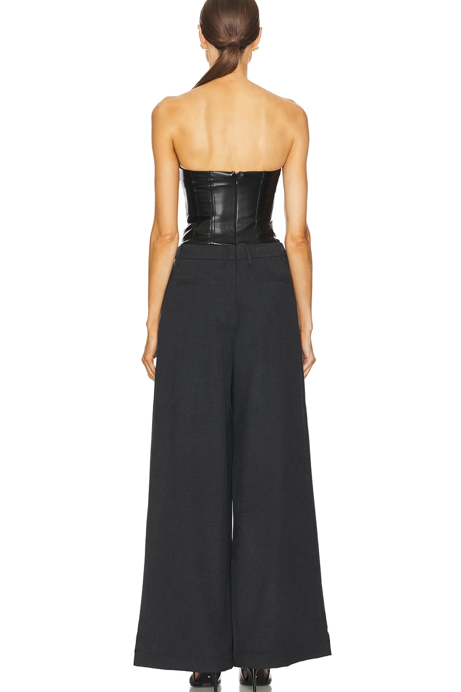 Women WeWoreWhat Jumpsuits>Corset Wide Leg Jumpsuit