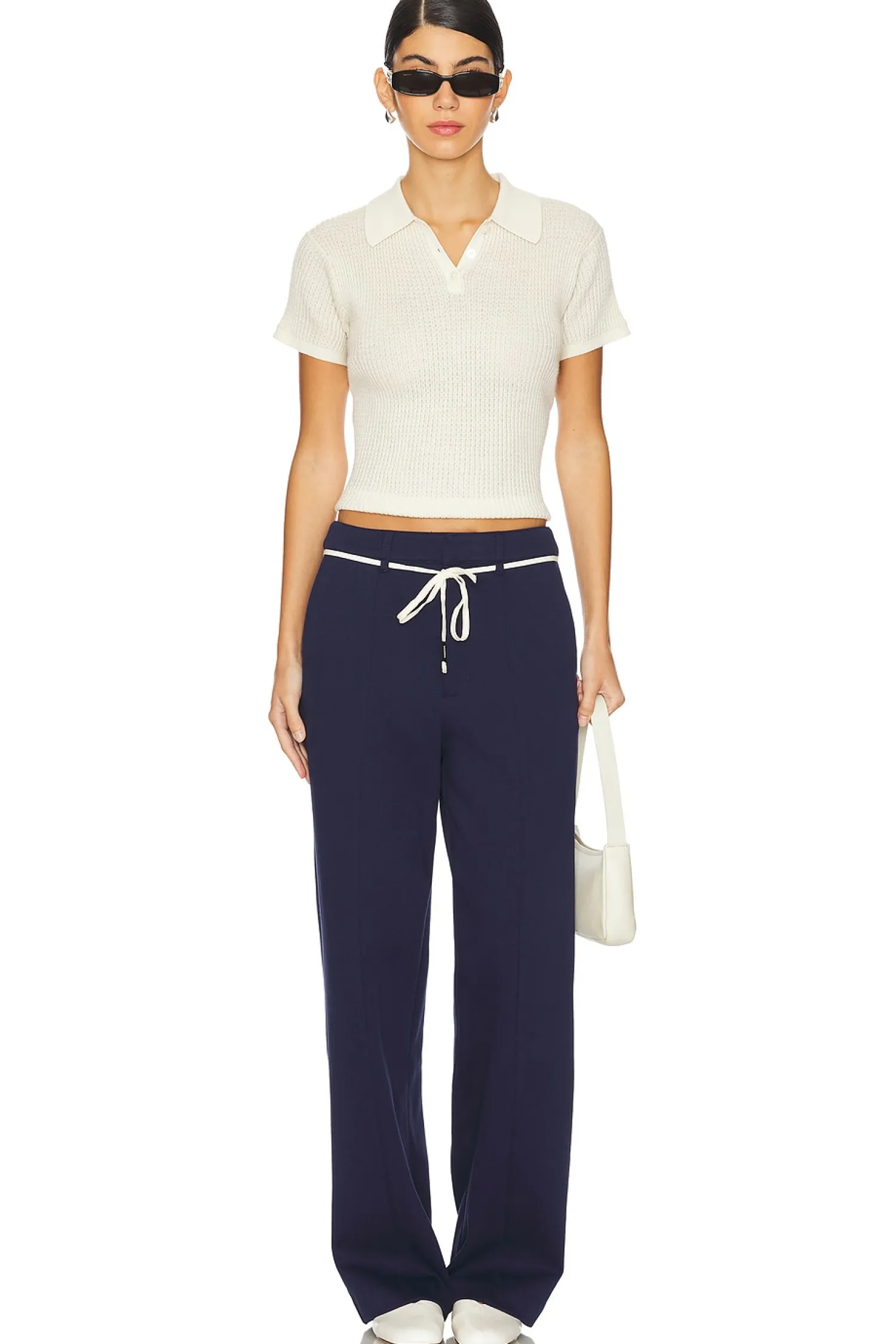 Women MONROW Pants>Cotton Knit Trousers