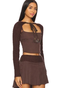 Women Zemeta Matching Sets>Cozy Hug Knit Sleeve Shrug
