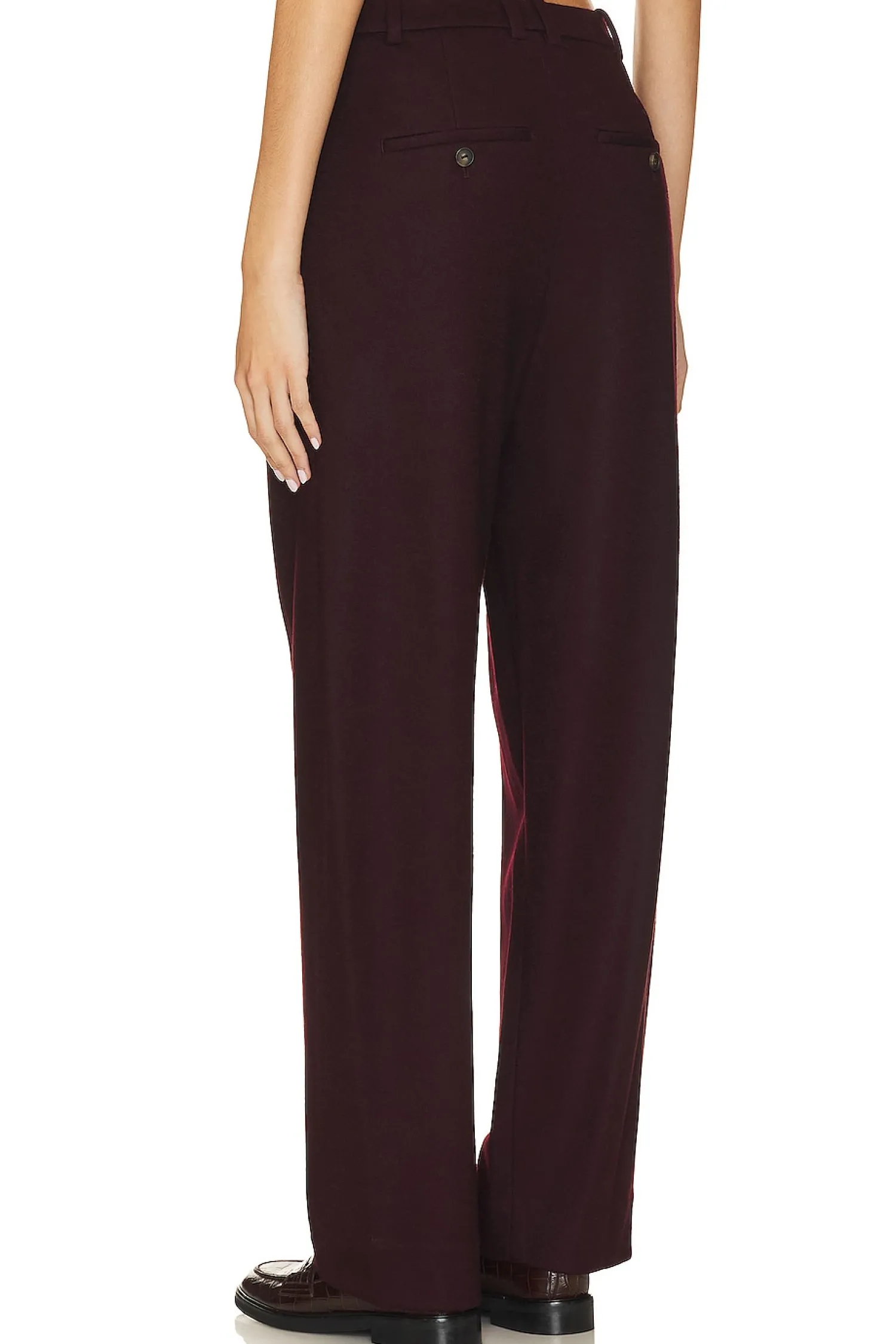 Women Vince Pants>Cozy Wool Pleat Front Pant