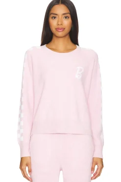 Women Barefoot Dreams Loungewear>CozyChic Ultra Light Barbie Checkered Pullover