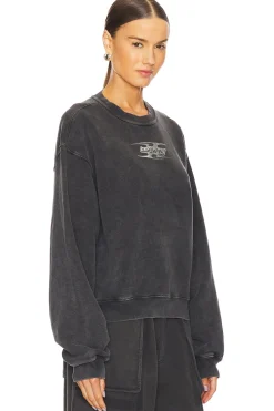 Women Alexander Wang Loungewear>Crew Neck Sweatshirt With Blade Logo