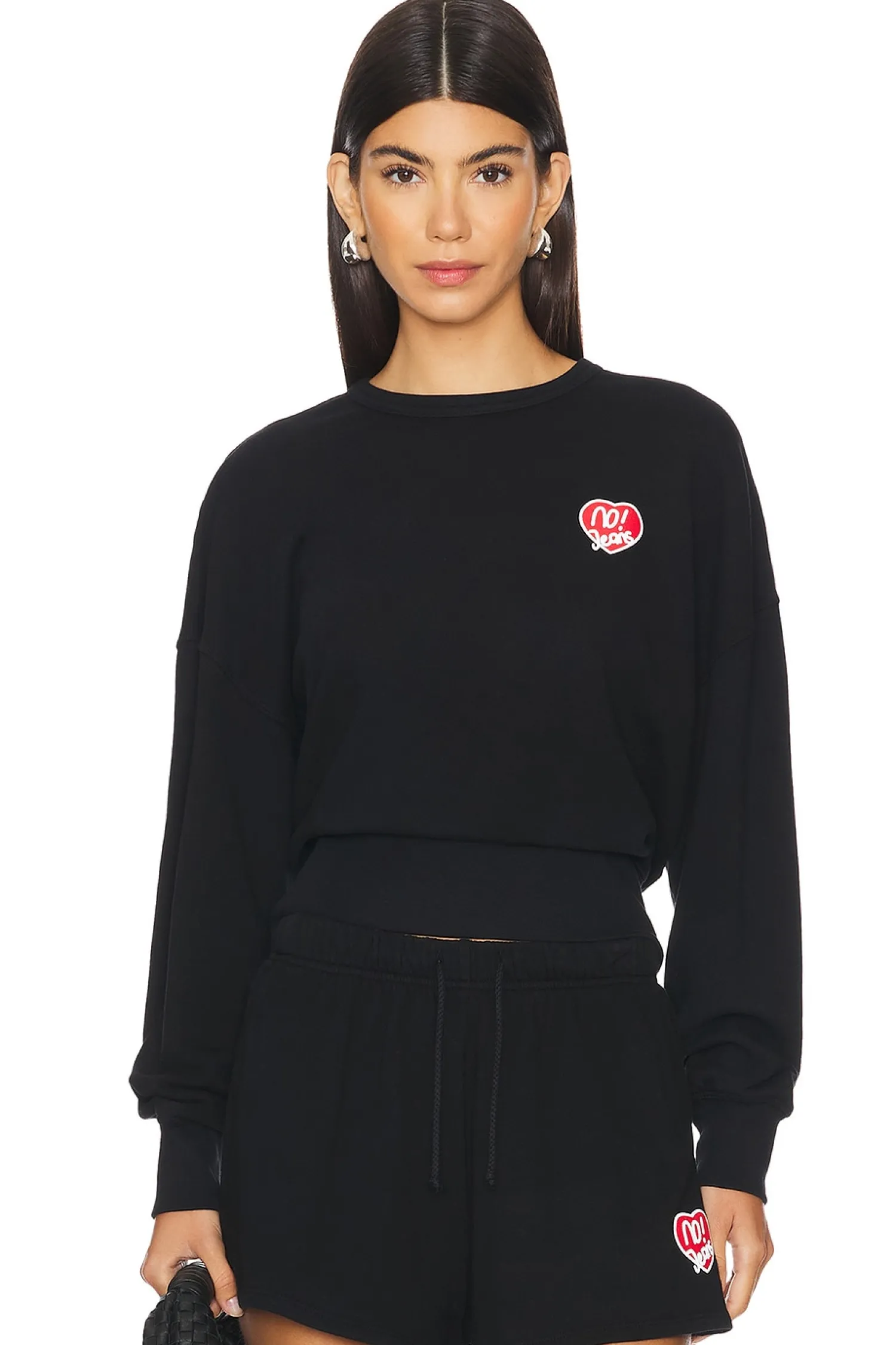 Women No! Jeans Loungewear>Crew Neck With Heart Print