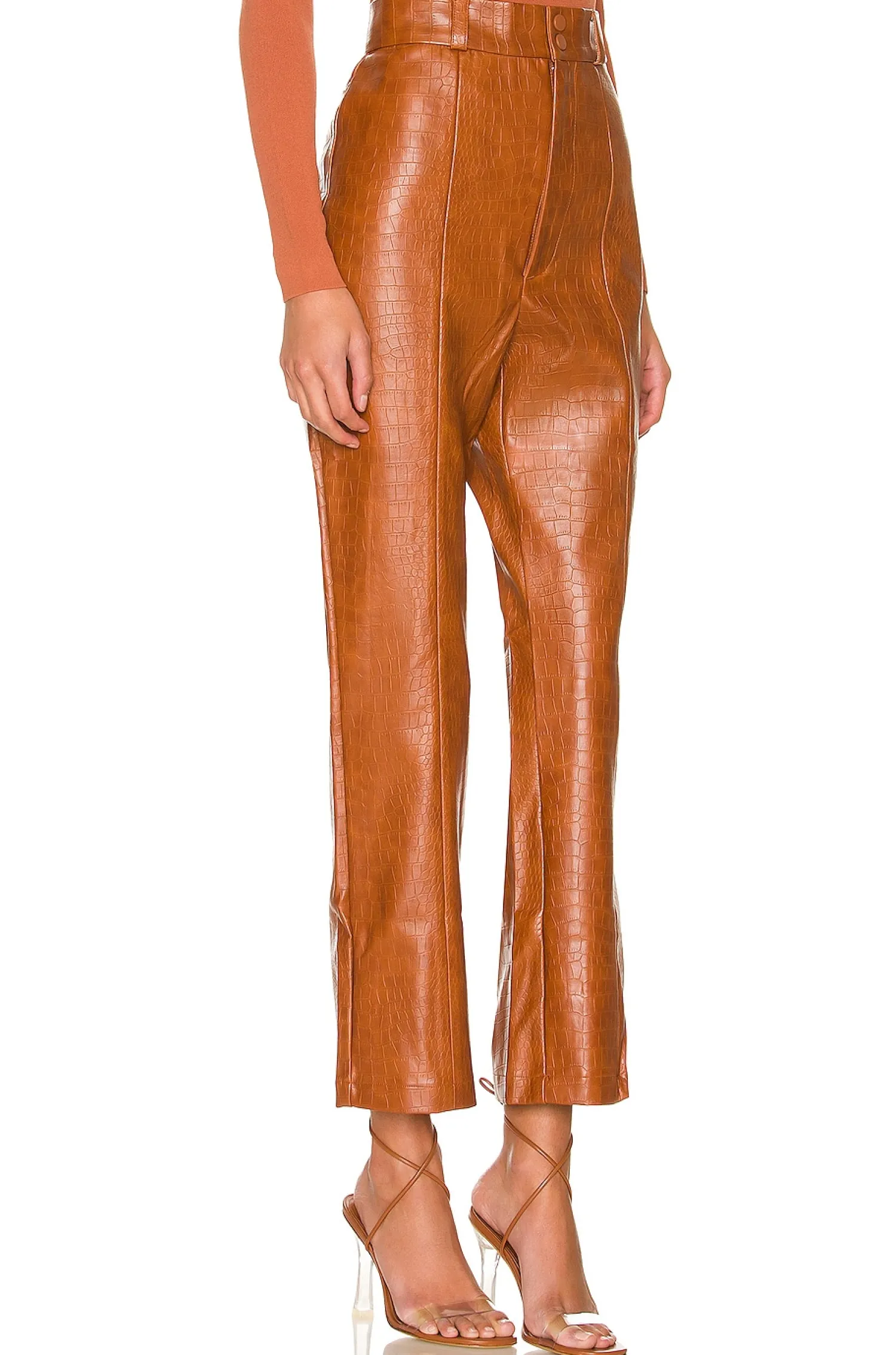 Women Bardot Pants>Croc Faux Leather Pant
