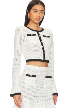 Women self-portrait Matching Sets>Crochet Cardigan