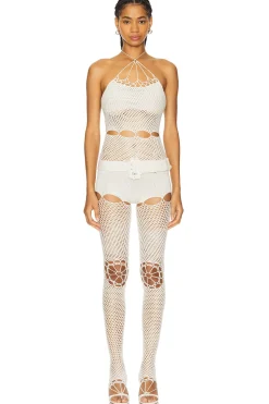 Women nastyamasha Jumpsuits>Crochet Catsuit