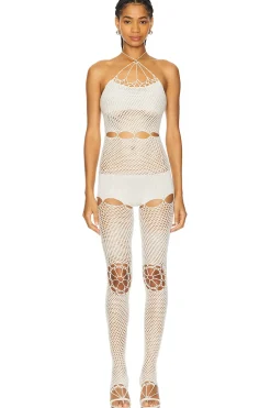 Women nastyamasha Jumpsuits>Crochet Catsuit