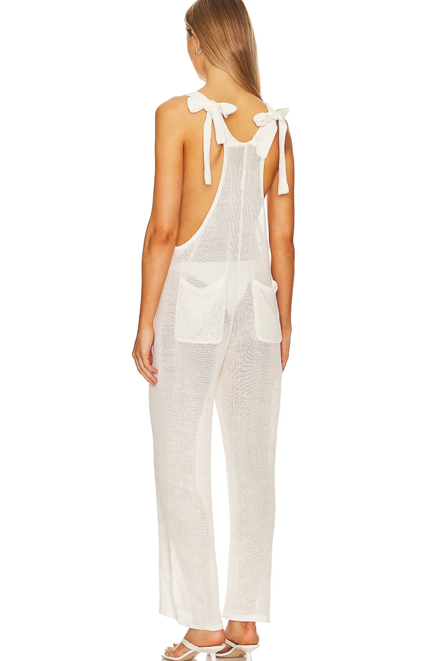 Women WeWoreWhat Jumpsuits>Crochet Overall
