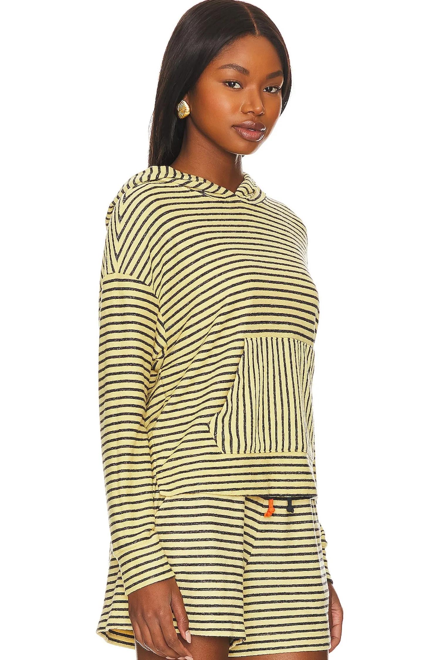 Women SUNDRY Loungewear>Crop Hoodie