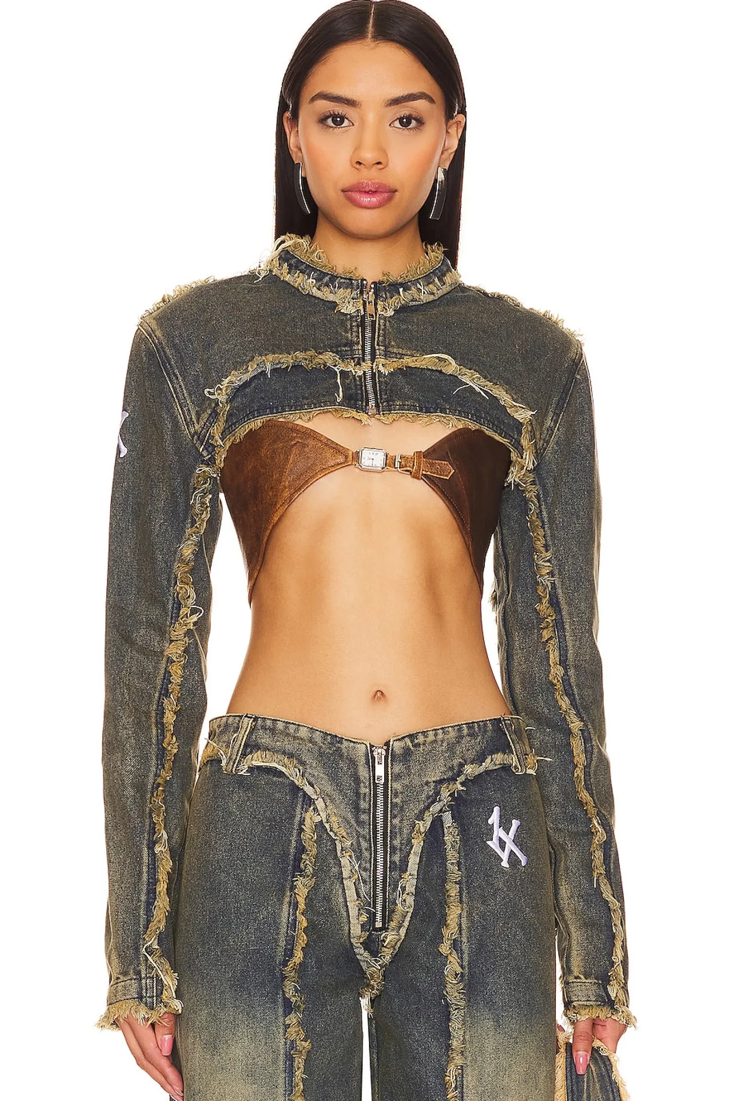 Women 1XBLUE Jackets & Coats>Crop Jacket