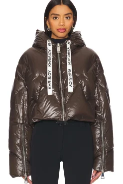 Women Khrisjoy Jackets & Coats>Crop Puffer Jacket Shiny