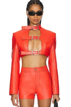 Women LADO BOKUCHAVA Jackets & Coats>Crop Shibari Blazer