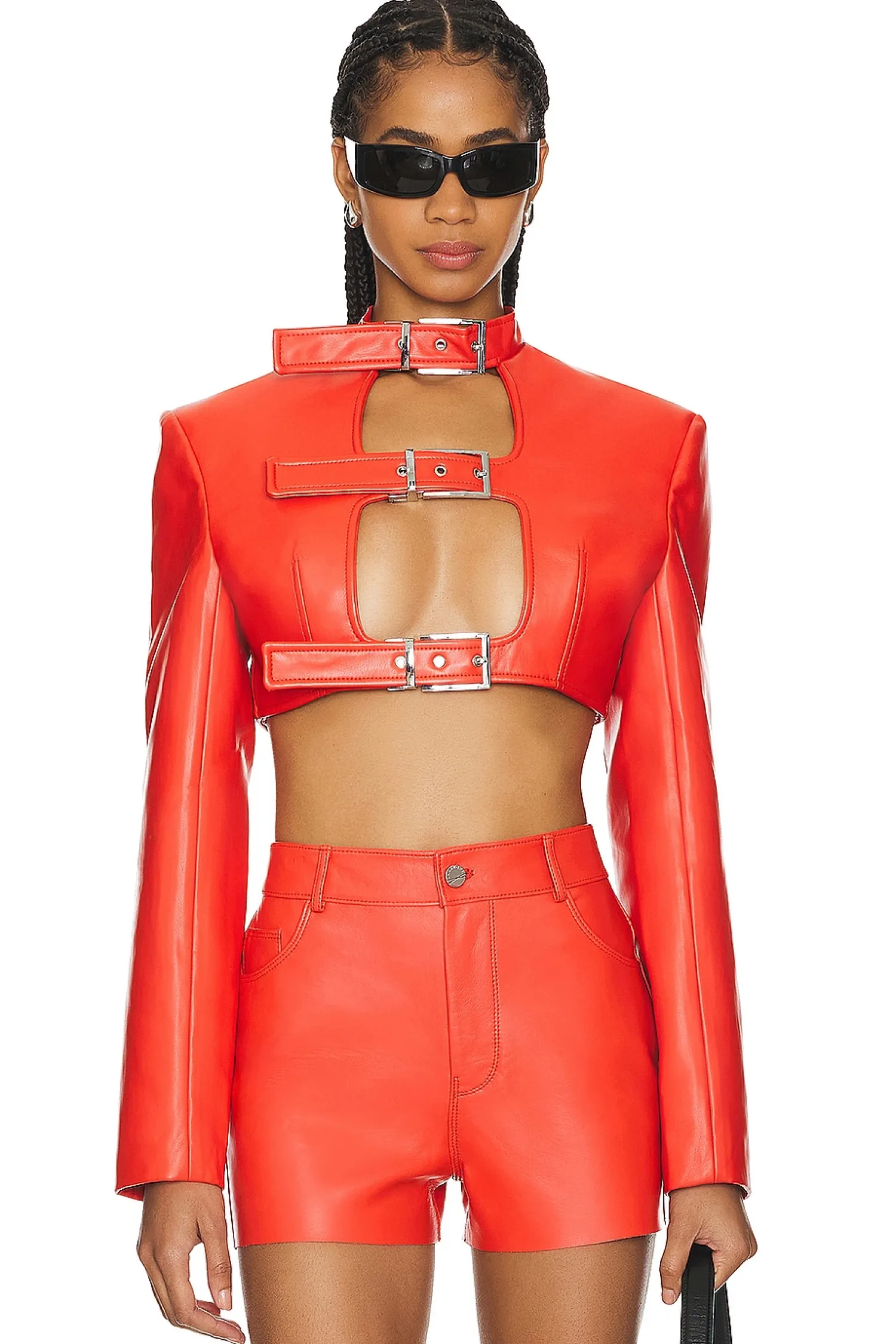 Women LADO BOKUCHAVA Jackets & Coats>Crop Shibari Blazer