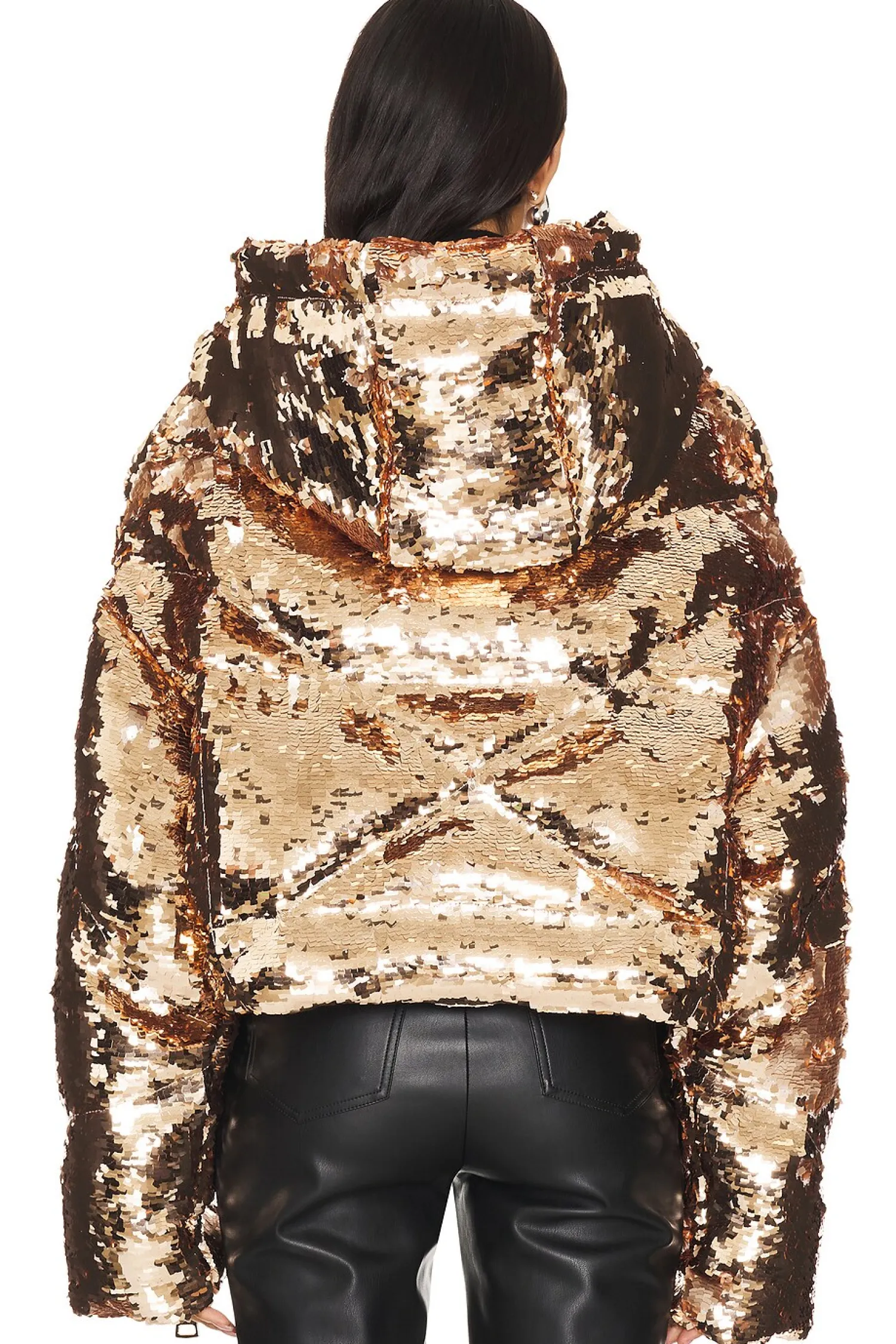 Women Khrisjoy Jackets & Coats>Crop Sparkly Puffer Jacket