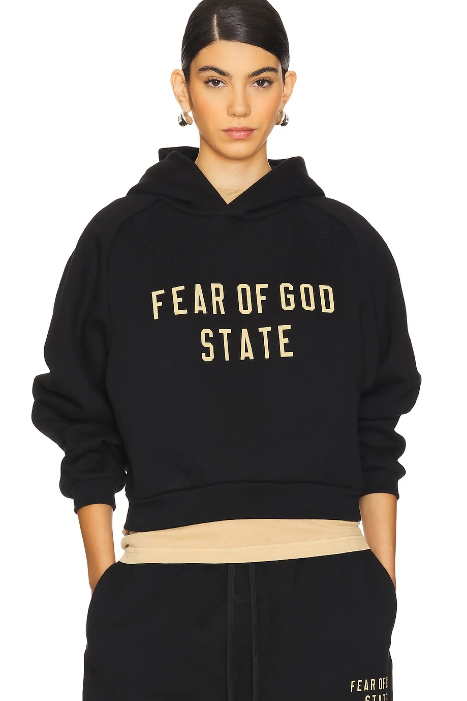 Women Fear of God ESSENTIALS Loungewear>Cropped Hoodie