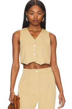 Women DONNI. Jackets & Coats>Cropped Vest