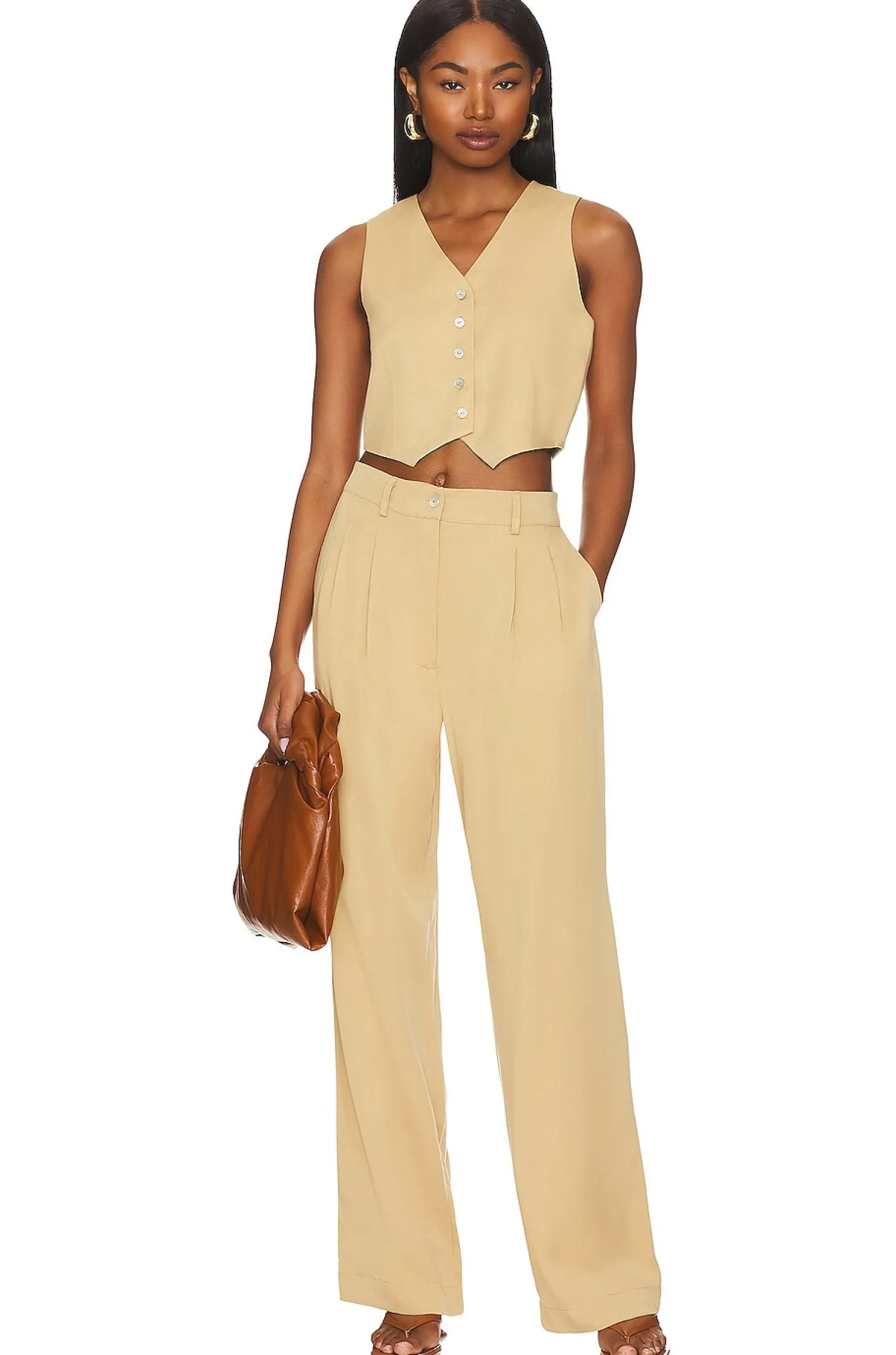 Women DONNI. Jackets & Coats>Cropped Vest