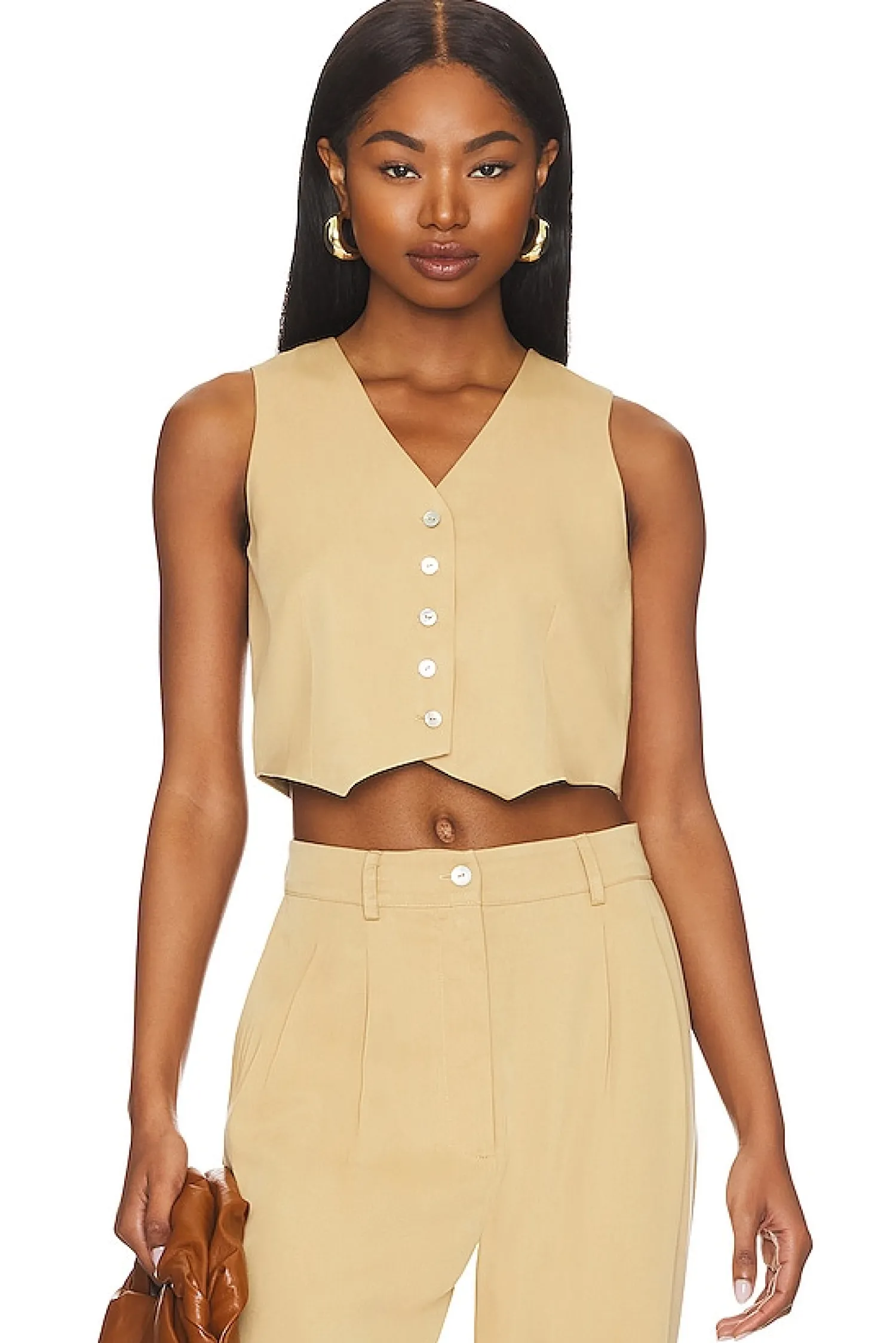 Women DONNI. Jackets & Coats>Cropped Vest