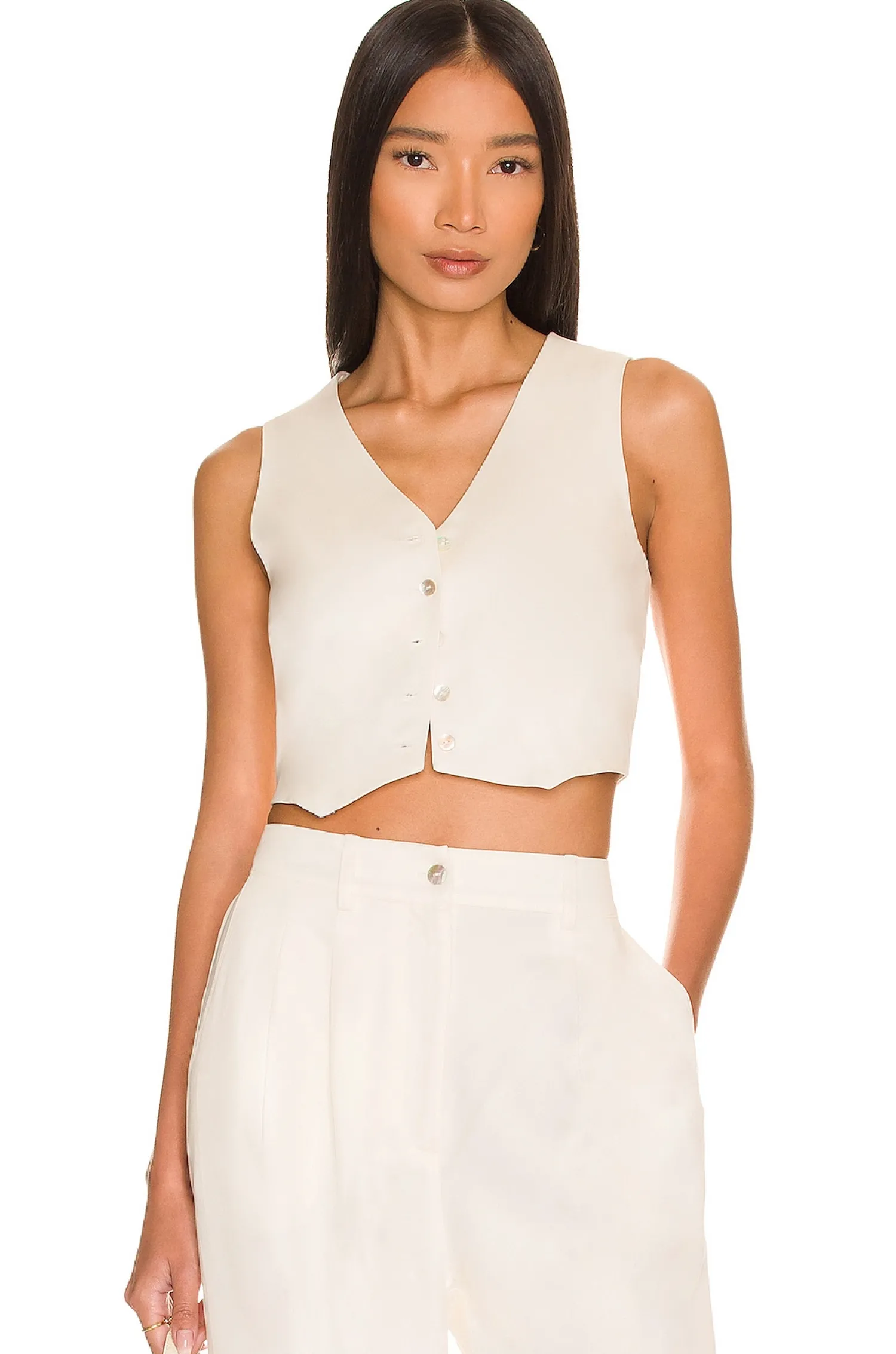 Women DONNI. Matching Sets|Jackets & Coats>Cropped Vest