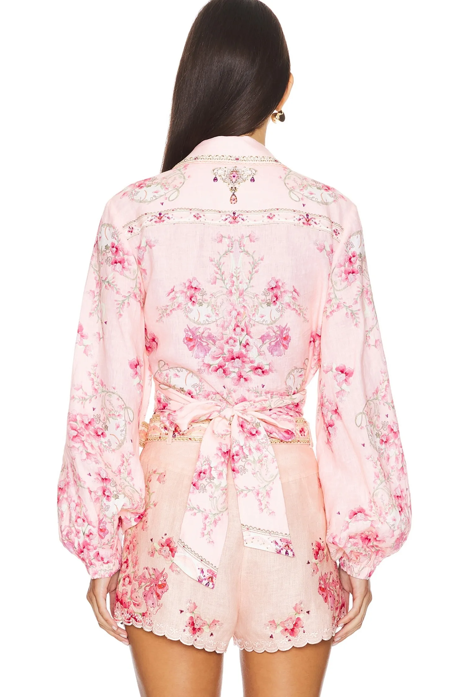 Women Camilla Matching Sets>Cropped Wrap Shirt